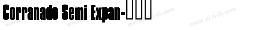 Corranado Semi Expan字体转换 Corranado Semi Expan字体转换